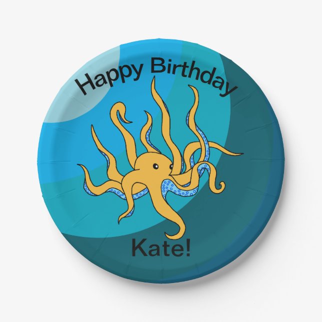 Kraken Paper Plate (Front)