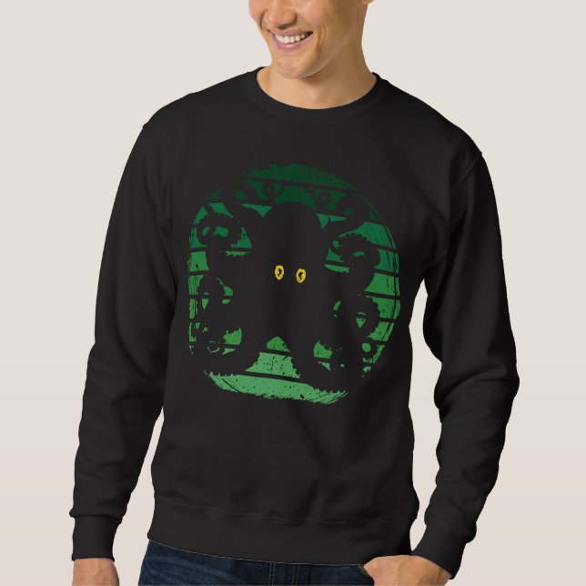 Kraken Retro Green Water Sweatshirt (Front)