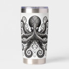 Kraken Steampunk Octopus Ornate Black