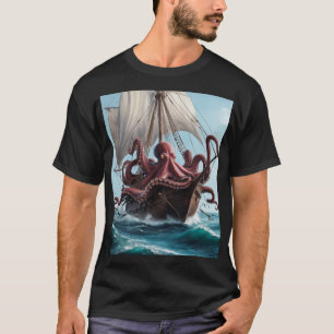 Kraken's Wrath: The Ship's Last Stand T-Shirt