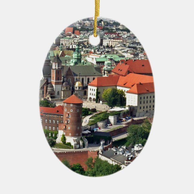 Kraków Ceramic Tree Decoration (Front)