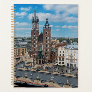 Krakow city centre from above in Poland Planner