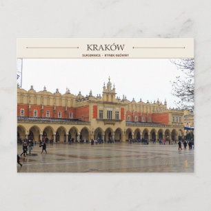 Kraków Cloth Hall   Main Market Square Postcard
