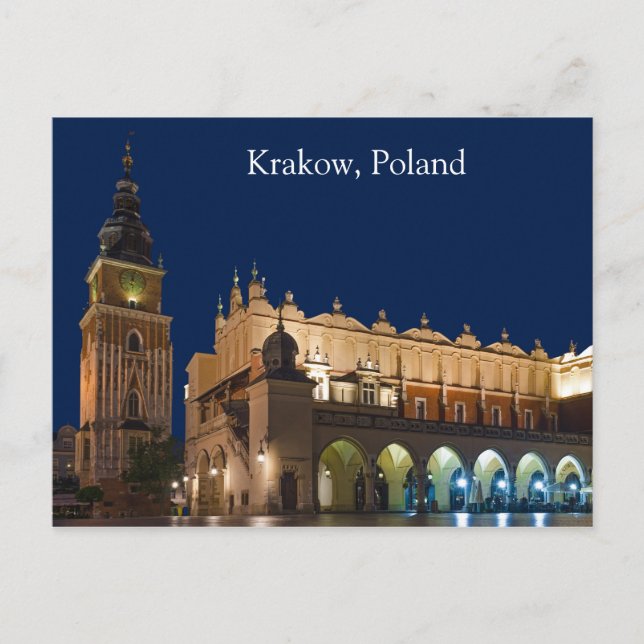 Krakow Cloth Hall Poland Postcard (Front)
