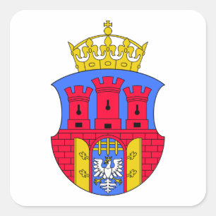 Krakow Coat of Arms Square Sticker
