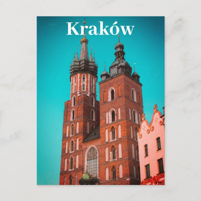 Krakow Europe Poland Polska Old Town Postcard (Front)