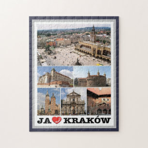 Kraków - I Love - Poland - Jigsaw Puzzle