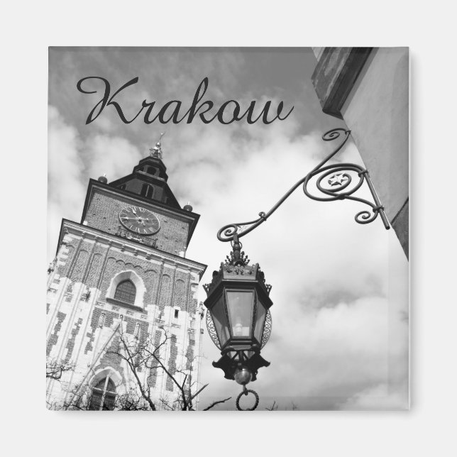 Krakow, Old Town Hall, Poland, fridge magnet (Front)