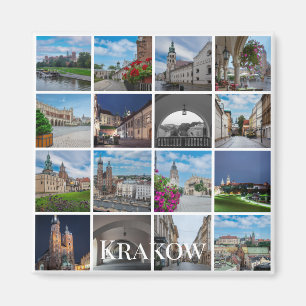 Krakow old town landscapes, Poland Magnet