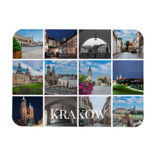 Krakow old town landscapes, Poland Magnet