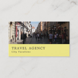 Kraków Old Town, Poland, Travel Agent Business Card