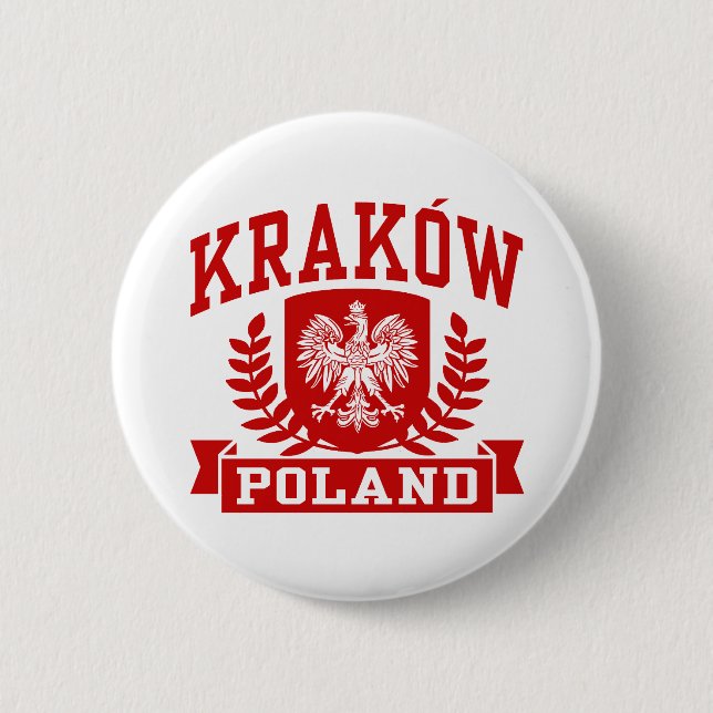 Krakow Poland 6 Cm Round Badge (Front)