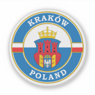 Krakow Poland Circle Emblem