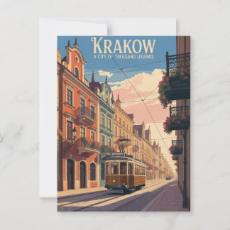 Krakow Poland Postcard