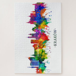 Krakow Poland Skyline Jigsaw Puzzle