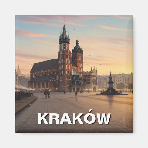Krakow Poland Travel Magnet