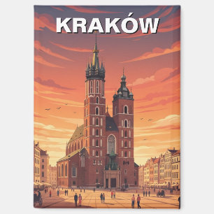 Krakow Poland Travel Magnet