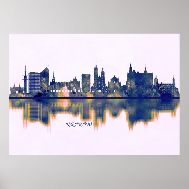 Krakow Skyline Poster (Front)