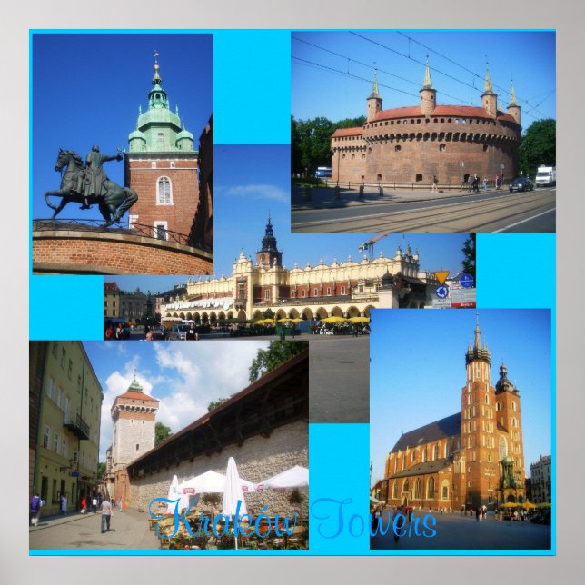 Kraków Towers Poster (Front)
