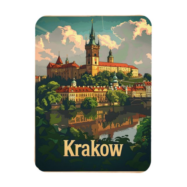 Krakow Vintage Magnet (Vertical)