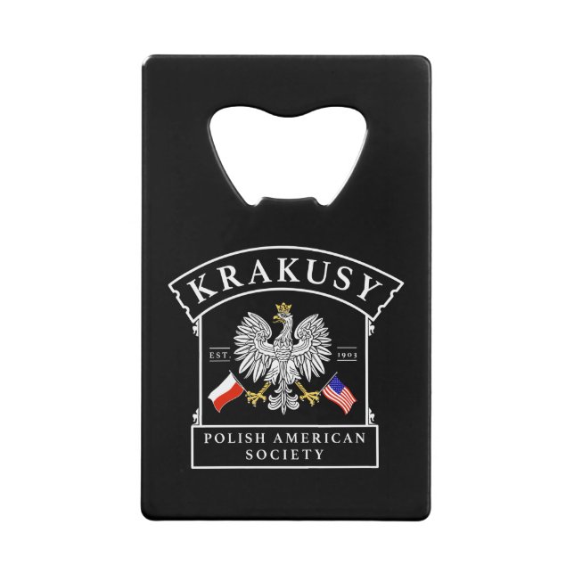 Krakusy Polish American Society Bottle Opener (Front)