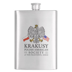 Krakusy Polish American Society Flask