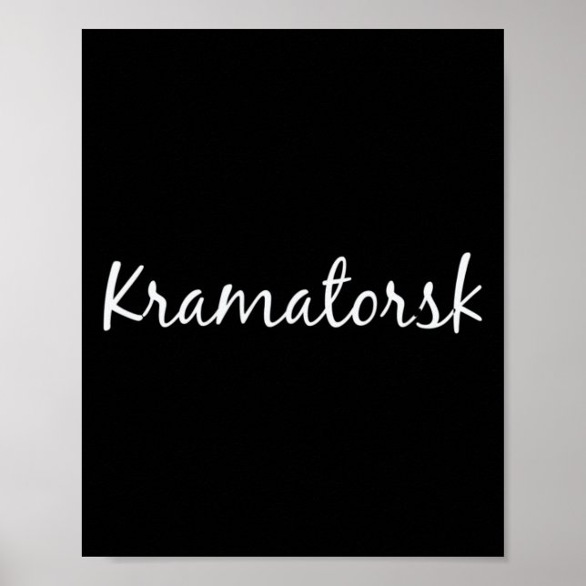 Kramatorsk Ukraine  Poster (Front)