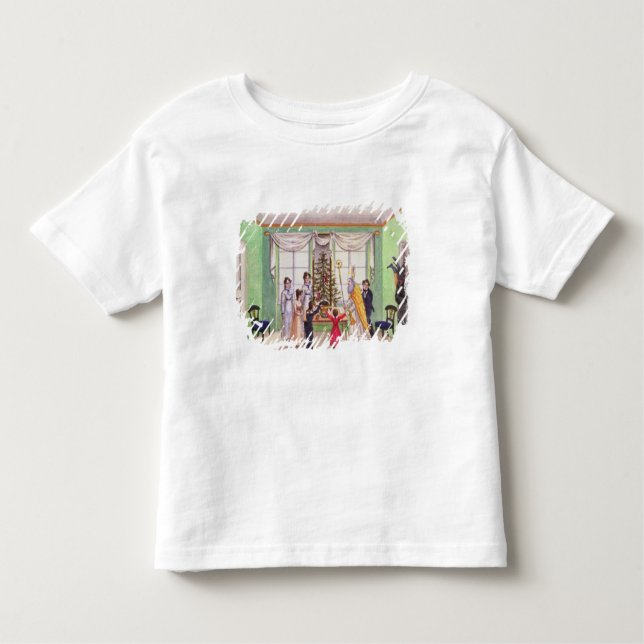 Krampus and St. Nicholas from journal of Carl Toddler T-Shirt (Front)