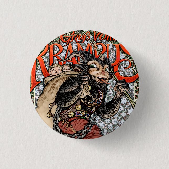 Krampus button (Front)