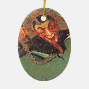 Krampus Ceramic Tree Decoration