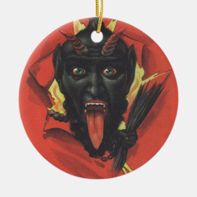 Krampus Ceramic Tree Decoration (Front)