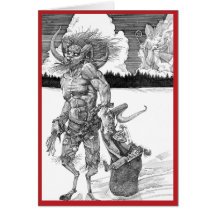 Krampus Christmas Card