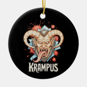 Krampus Christmas Kramperl Perchten Santa's Helper Ceramic Tree Decoration