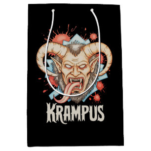 Krampus Christmas Kramperl Perchten Santa's Helper Medium Gift Bag