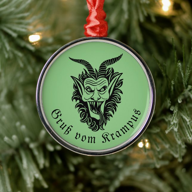 Krampus Christmas Metal Tree Decoration (Tree)