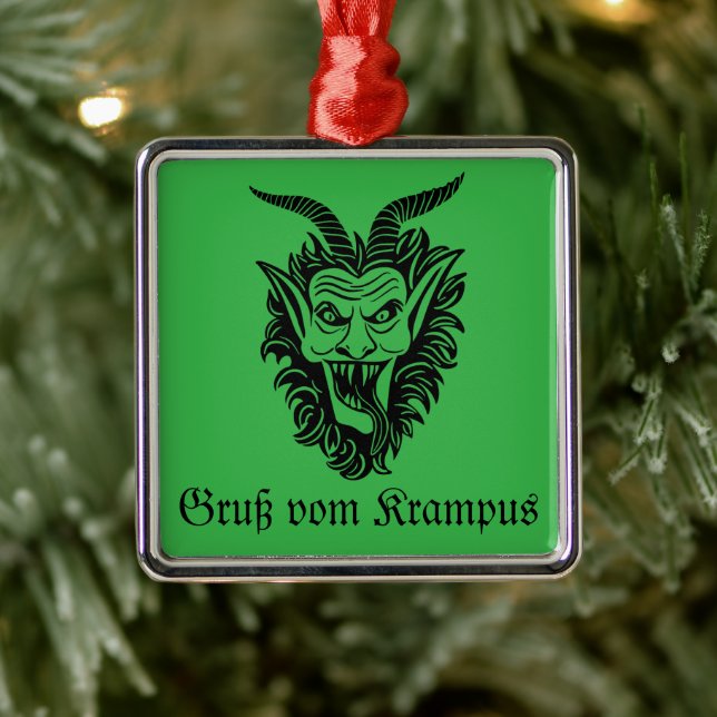Krampus Christmas Metal Tree Decoration (Tree)
