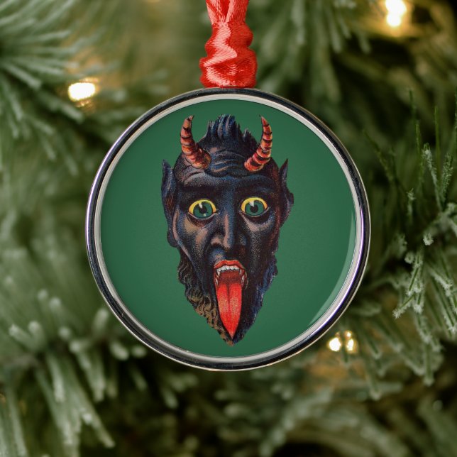 Krampus Christmas Metal Tree Decoration (Tree)