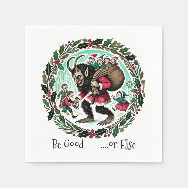 Krampus Christmas                                  Napkin (Front)