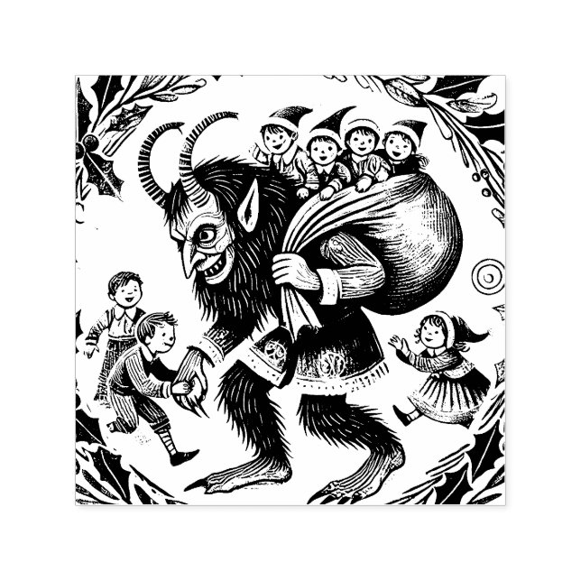 Krampus Christmas                                  Self-inking Stamp (Design)