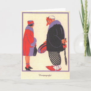 Krampus & Date Holiday Card