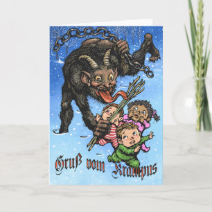 Krampus Greeting Card