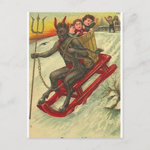 Krampus & His Trident Postcard