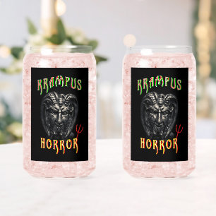 Krampus Horror Can Glass