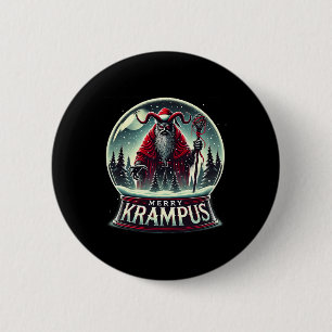Krampus Is Coming To Town Horror Merry Krampus Chr 6 Cm Round Badge