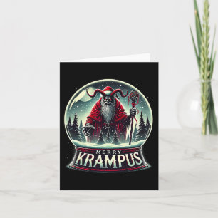 Krampus Is Coming To Town Horror Merry Krampus Chr Card