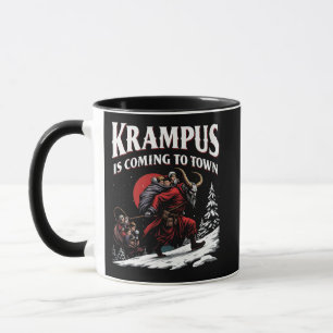 Krampus is Coming to Town Krampus Christmas Mug
