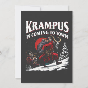 Krampus is Coming to Town Krampus Christmas Save The Date