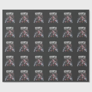 Krampus Is My Spirit Animal Christmas Funny  Wrapping Paper