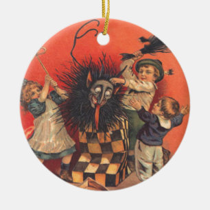 Krampus Jack-In-A-Box Ceramic Tree Decoration