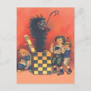 Krampus Jack-In-A-Box Postcard